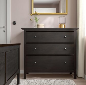 HEMNES Komoda se 3 zásuvkami, 108x96 cm IKEA - 4
