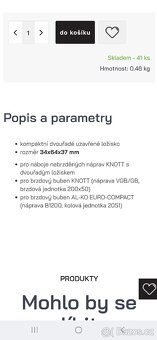 Knott / Alko, ložisko dvouřadé 34x64x37 - 4