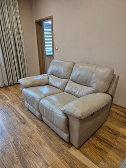 Prodám koženou sedací soupravu 3+2+1 - 4