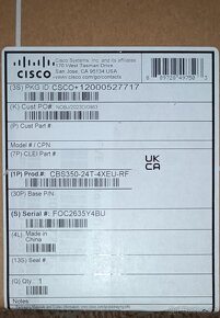 Switch Cisco Bussines CBS350-24T-4X-EU-RF Výprodej - 4
