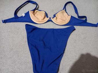 Dámské bikiny plavky 38 B modré, zelené, žluté - 4