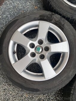 Alu kola 14” 5x100 Škoda a letní pneu 185/60/R14 - 4