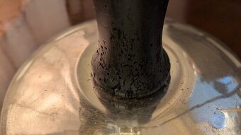 Starožitná lampa poniklovaná 1920-1930 - 4