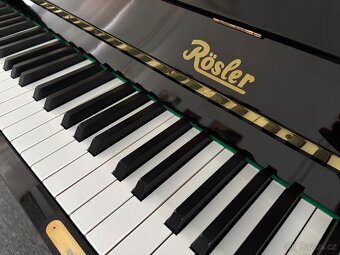 Klavír - české černé piano Rösler - 4