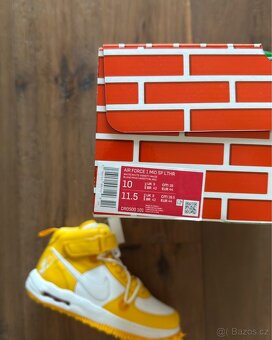 Nike Air Force 1 Mid Off-White Varsity Maize - 4
