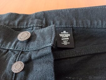 pánské H&M jeans slim straight W33 - 4