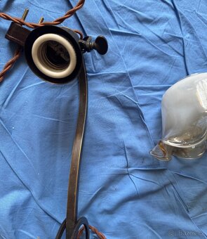 starožitná lampička funkční-více v inzerátu - 4