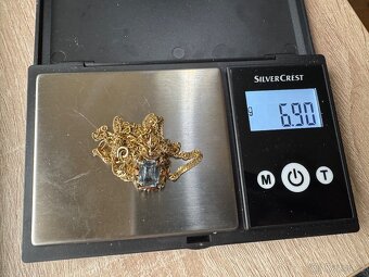 Zlatý řetízek s přívěskem 6,9g 585/1000 - 4