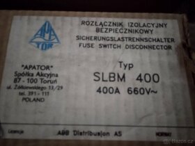 Pojistkový lištový odpínač 400 -630A 660-690V AC - 4