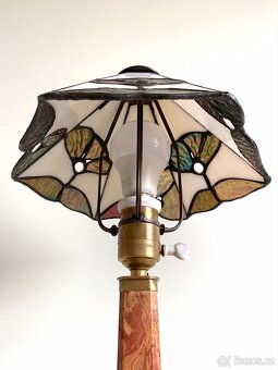 Starožitná stolní lampa ve stylu Art Deco Tiffany - 4