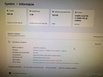 Herný počítač i7-2600K/16GB RAM/GTX 1060 3GB - 4