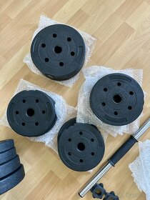 Cinky rozkládací 15x2 (30kg) + rukavice sport - 4