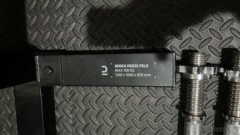 Činky 105kg (kov), lavice a osy - 4