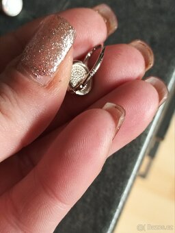 Stříbrné náušnice a přívěsek s opálem - 4