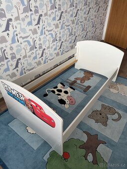 Děská poste se šuplíkem 160x80c AUTÍČK - 4