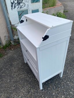 Přebalovací komoda IKEA Sundvik - bíl. mořená - 4