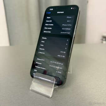 Šedý iPhone 13 Pro 512GB, pěkný stav, 12 měsíců záruka - 4