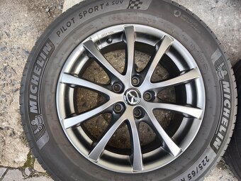 17"letní antracit alu sada 5x114 origo Mazda CX5 CX7 225/65 - 4