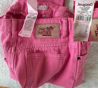 Dívčí rifle zn. Desigual Pink Panther vel.146-152 - 4