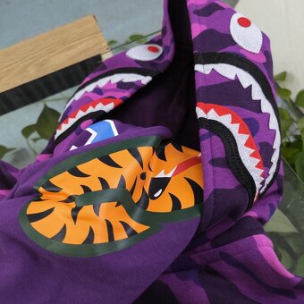 Bape Purple Hoodie - 4