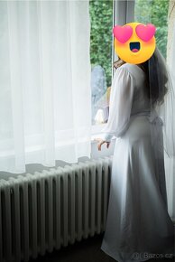 Prodám krásné svatební šaty. - 4