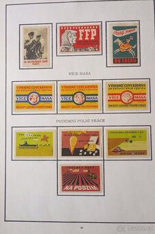 Album zápalkových nálepek 1945 - 1958 č.3 - 4