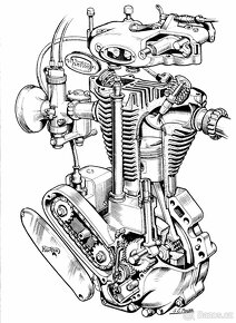 Koupím motor Ariel OHV, Norton 18,19,ES, BSA OHV - 4