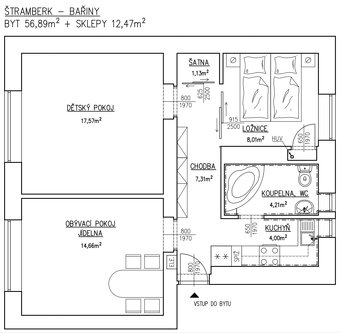 Prodej bytu 3+kk Štramberk Bařiny 57 m2 - 4