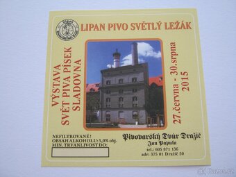 pivní etikety minipivovar Dražíč Písek 10ks - 4