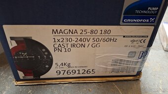 Čerpadlo na vodu GRUNDFOS MAGNA 25-80 180 (Nové - nepoužité) - 4