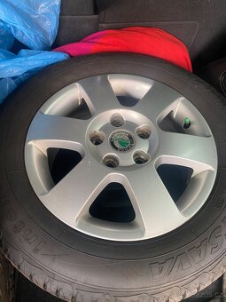 Alu kola 15” 5x112 Škoda a letní pneu 205/60/R15 - 4