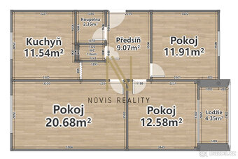 Prodej, byt, 3+1, 75 m², Pernarec - 4