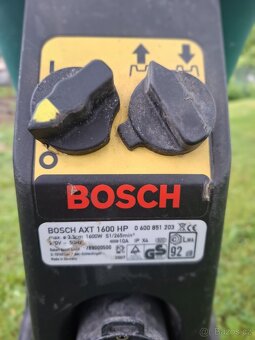 Prodám drtič větví Bosch 1600 HP AXT - 4