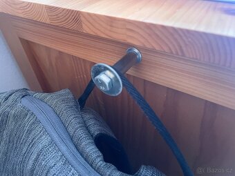 Dřevěná skříň/komoda se třemi zásuvkami Natur lak GAZEL - 4