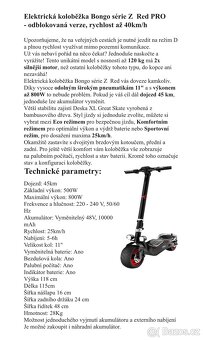 Elektrická koloběžka Bongo série Z Red PRO - 4