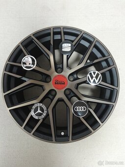 Alu disky R19 5x112 Et45 8,5J MAM RS4 BE Seat Audi Vw Škoda - 4