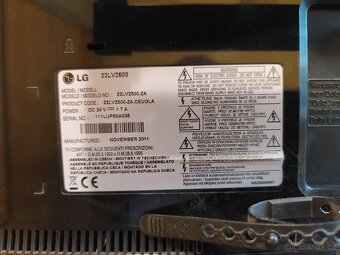 Prodám TV LG22LV2500 - 4