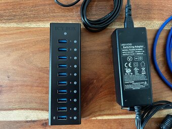 Prodám ICY BOX IB-AC6110 - USB 3.0 hub s napájením -10 portů - 4
