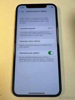 Apple iPhone X 256gb kondice baterie 100% s kabelem Cena 34 - 4