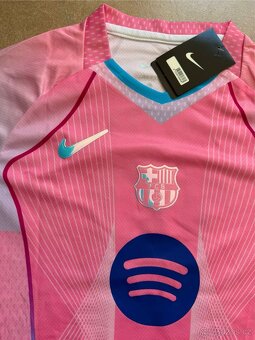 Fotbalový dres FC Barcelona růžový 90 Yamal #10 - 4