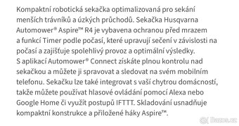 Sekačka Husqvarna Automower Aspire R4 - 4