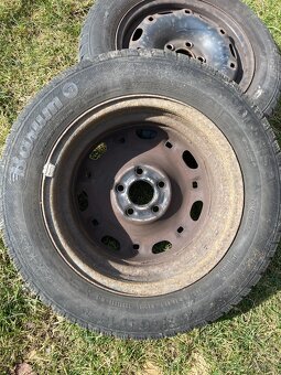 Ocelove disky 14 s pneu, 8ks, z Fabie. - 4