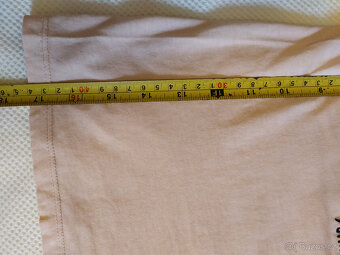 Dívčí letní tričko, citron, flitry, H&M, vel. 122/128 - 4