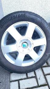 ALU KOLA ORIG.SKODA VEGA 6,5x16 ET50 5x112 57,1 BRIDG.205x55 - 4