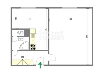 Prodej bytu 1+1 , 40m2, os.vl. Šeříkova, Ostrava Výškovice - 4