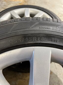Alu Kola Mercedes-benz r18 5x112 Pneu 255/45/18 - 4