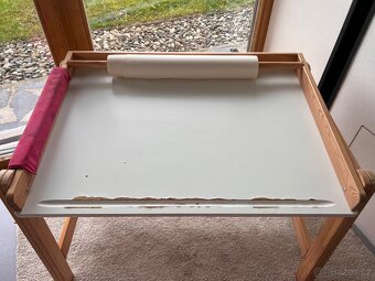 Dětský dřevěný stolek nastavitelný  IKEA FLISAT - 4
