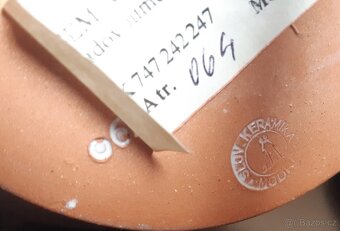 Set pálený z hlíny-džbán, vázy...ručně malovaný - 4