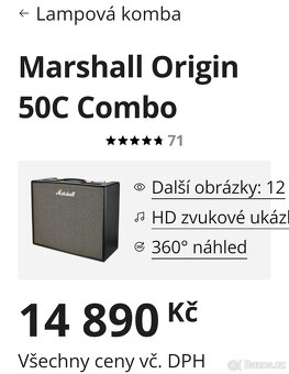Marshall origin 50C +kufr Razzor - 4