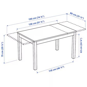 IKEA LANEBERG stůl - NOVÝ, ZABALENÝ - 4
